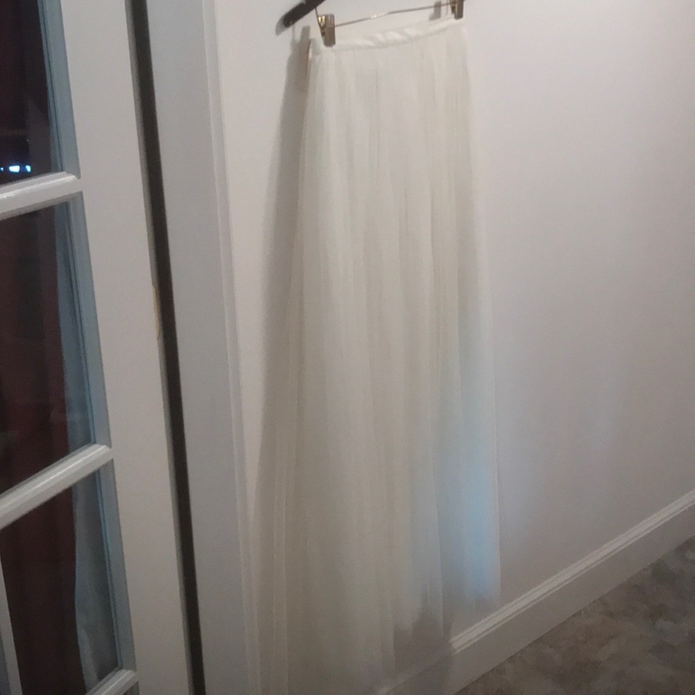 NWT BHLDN Jenny Yoo Louise Tulle skirt Ivory sizes 0, 8, 10, 18 - Picture 5 of 16